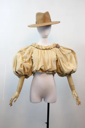 1890 VICTORIAN huge GIGOT SLEEVE bodice jacket xxs | new spring summer