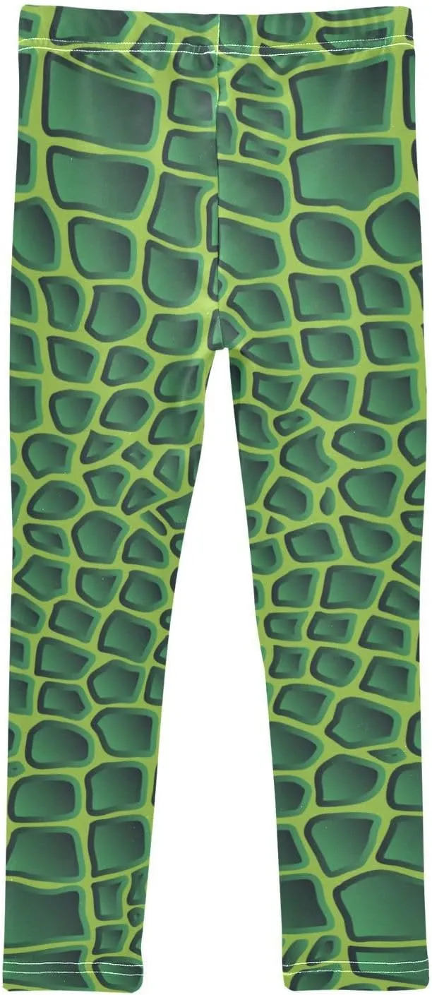 Aflyko Girls' Leggings Kids Workout Pants Dance Tights Ankle Length 4-10T