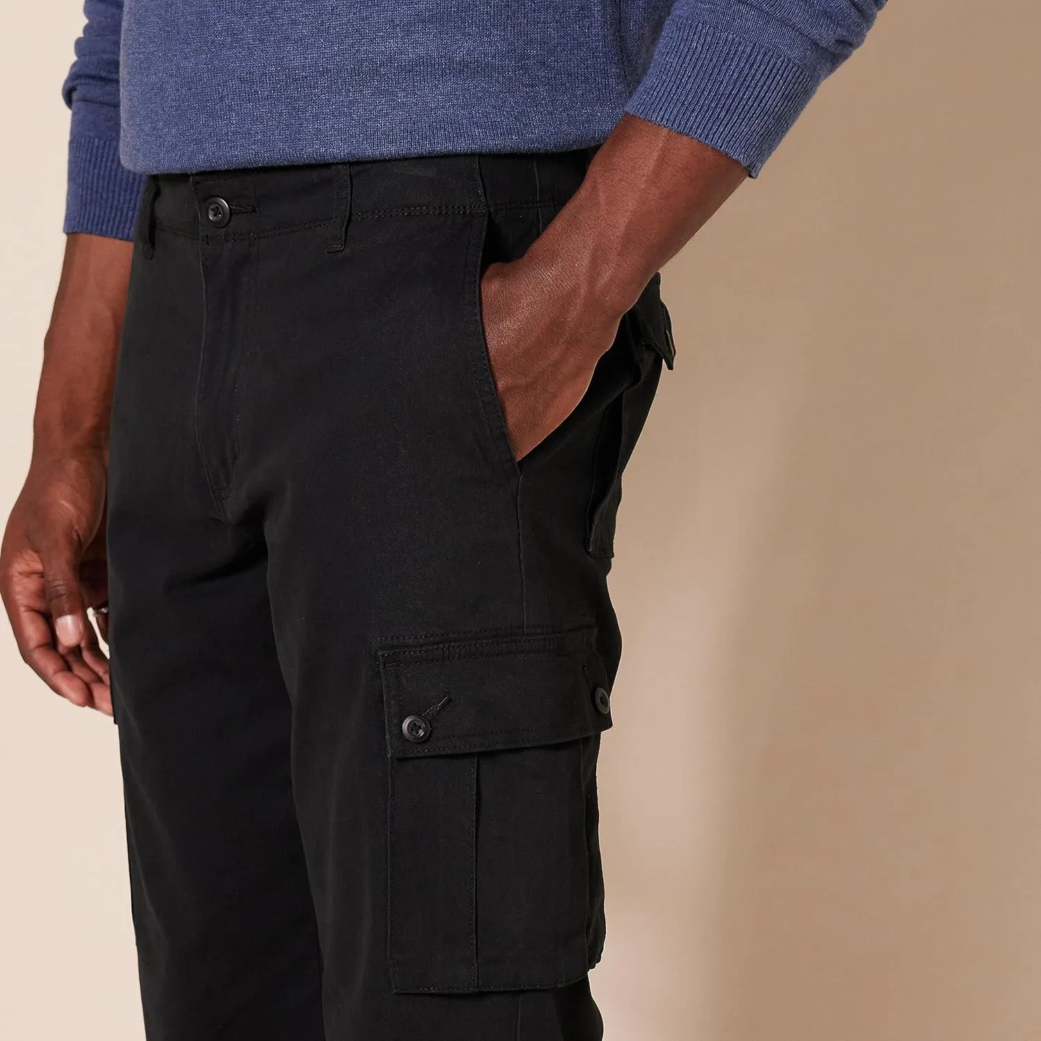 Amazon Essentials Men's Straight-Fit Stretch Cargo Pant (Available in Big & Tall)