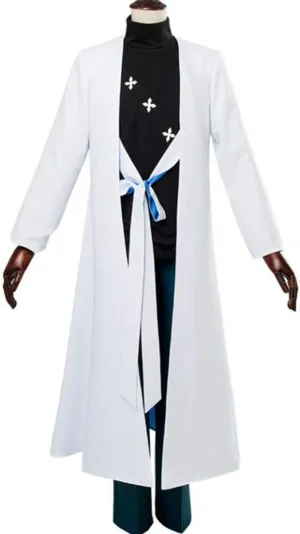Anime Mens Costume Cloak Tshirt Pants Cosplay Jinguji Jakurai School Uniform Outfit