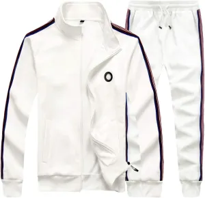 AOTORR Men's Tracksuit 2 Pieces Sweat Suits Casual Full Zip Long Sleeve Outfit Sports Jogging Suits Set