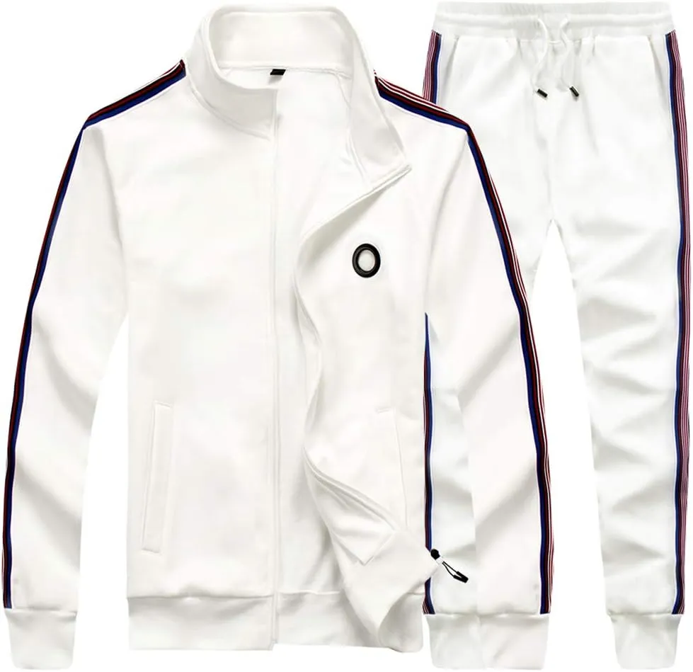 AOTORR Men's Tracksuit 2 Pieces Sweat Suits Casual Full Zip Long Sleeve Outfit Sports Jogging Suits Set