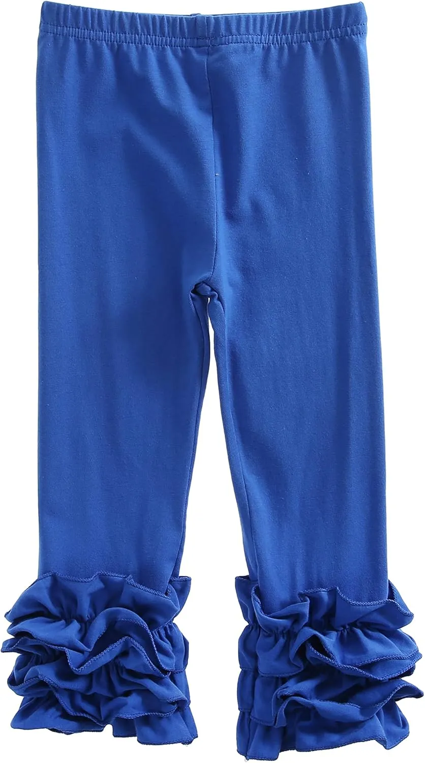 Ashken Baby Girls'Ruffle Pants Toddlers Little Girls Leggings 6 Months-8T