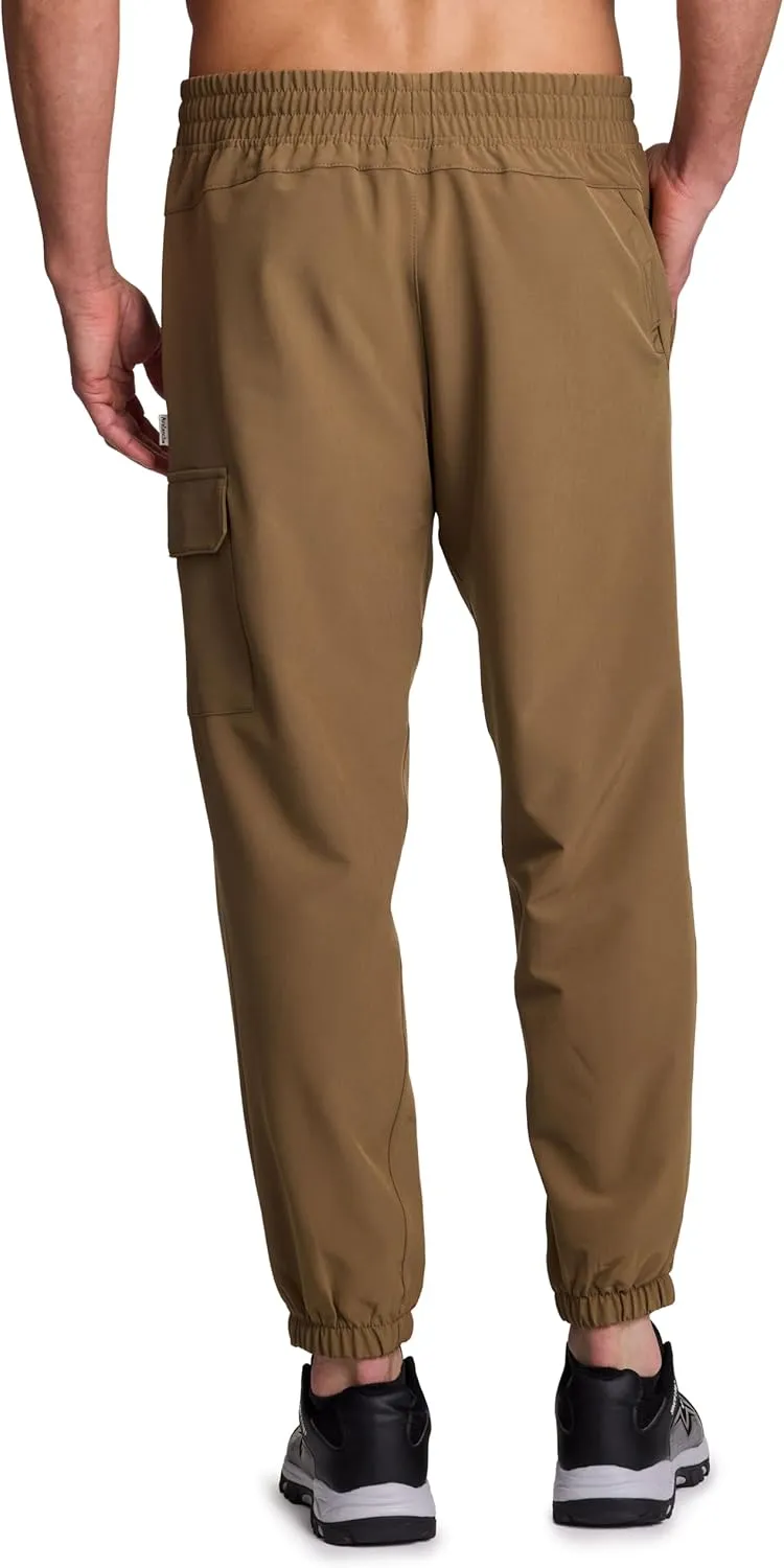 Avalanche Men's Hiking Joggers Lightweight Woven Cargo Jogger Pants with Pockets