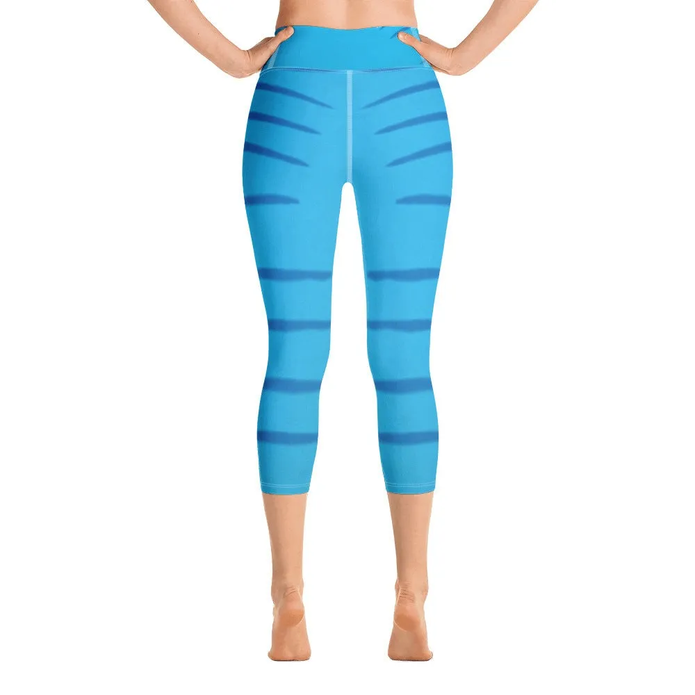 Avatar Inspired Yoga Capri Leggings