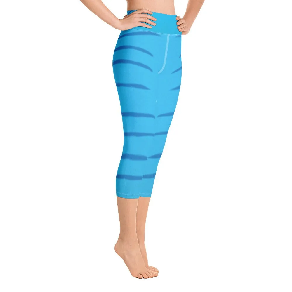 Avatar Inspired Yoga Capri Leggings