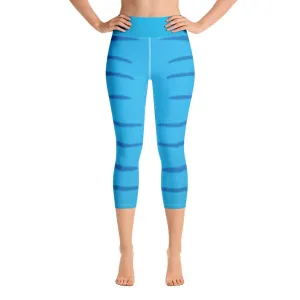 Avatar Inspired Yoga Capri Leggings