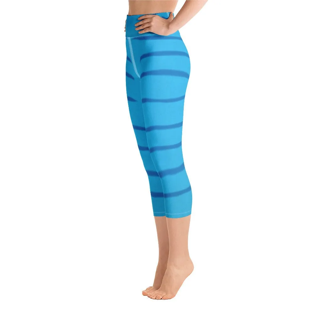 Avatar Inspired Yoga Capri Leggings