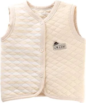 Baby Toddler Cotton Vests Infant Sleeveless Padded Waistcoat Winter Warm Outwear