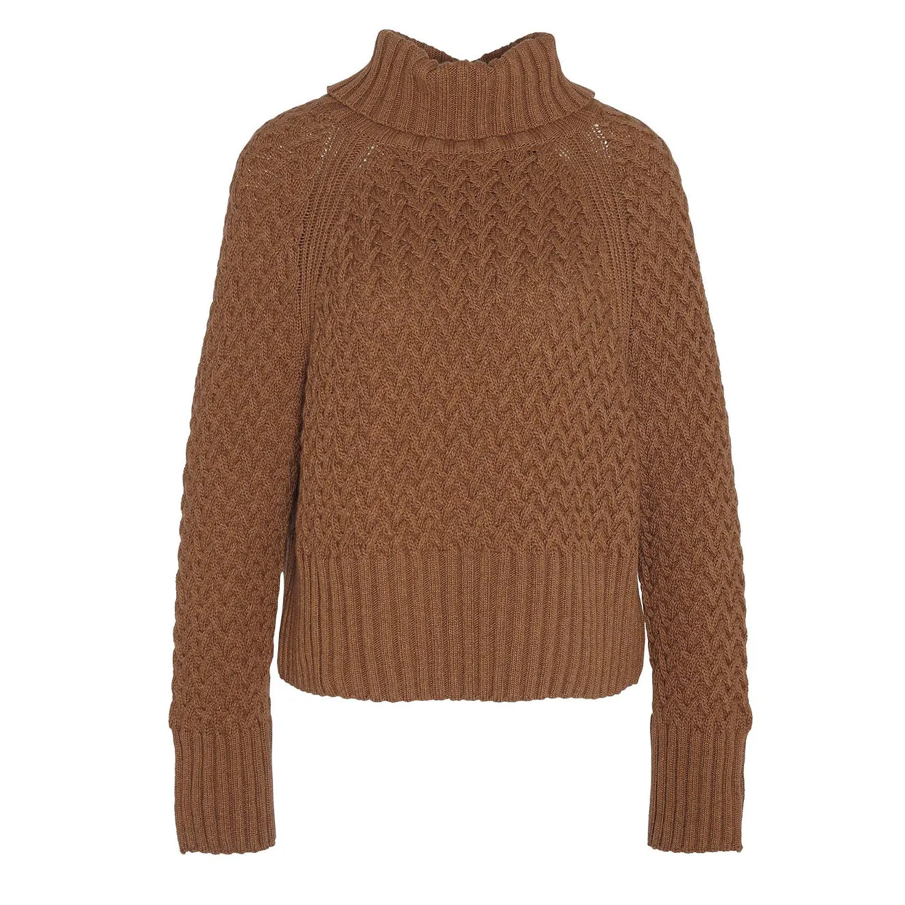 Barbour Womens Malton Knitted Jumper Old Gold