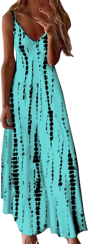 Beautiful Dress Loose Dress with Colour Block Print Dress Birthday Dresses Women