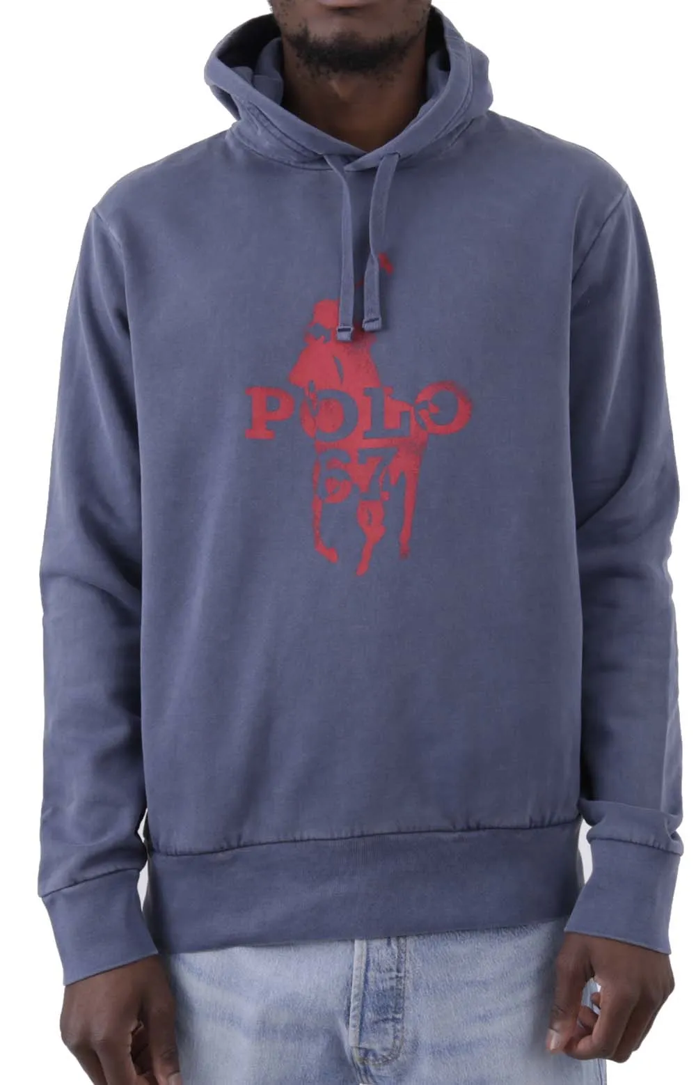 Big Pony Logo Fleece Hoodie - Navy