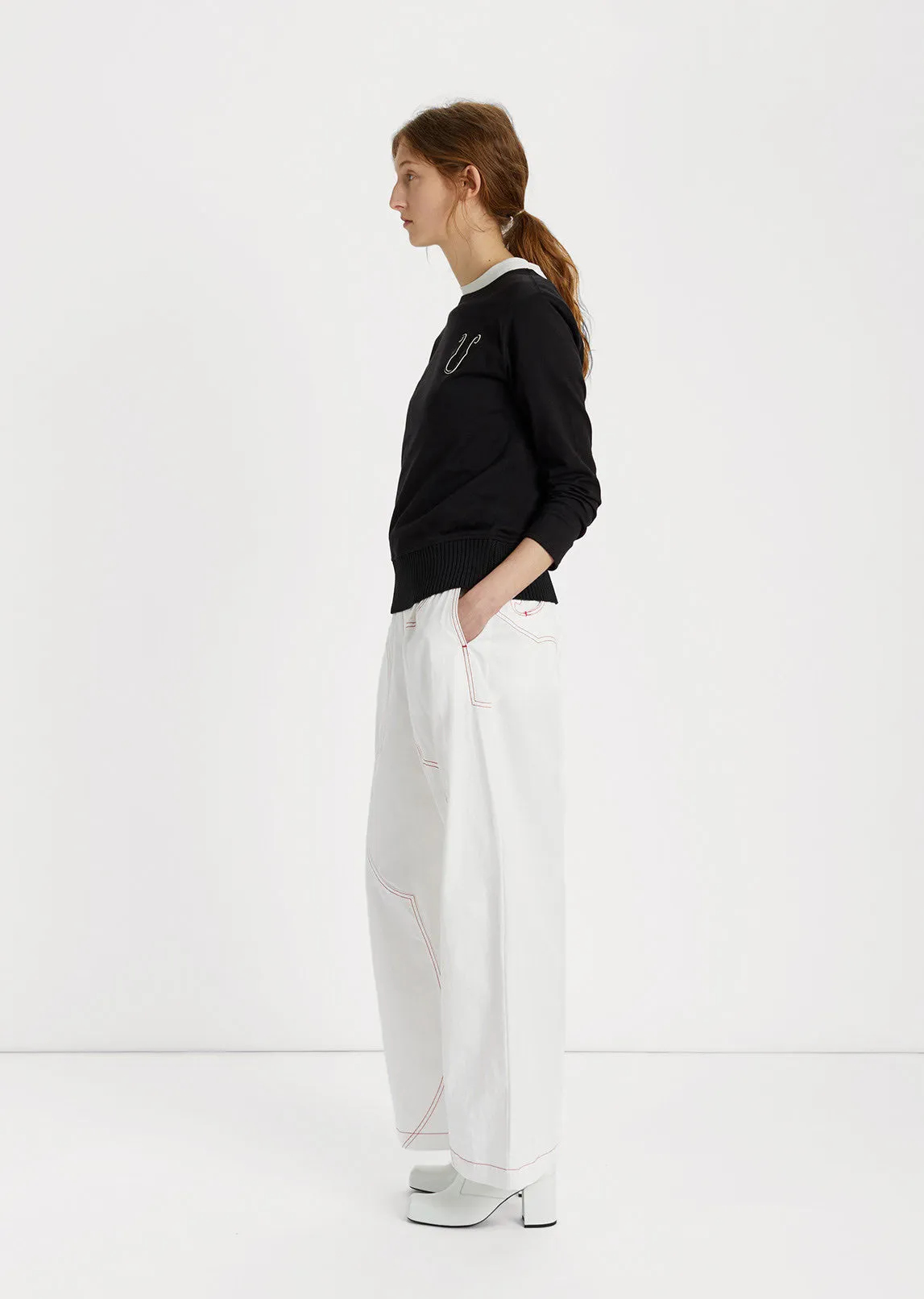 Boatneck Cotton Sweater