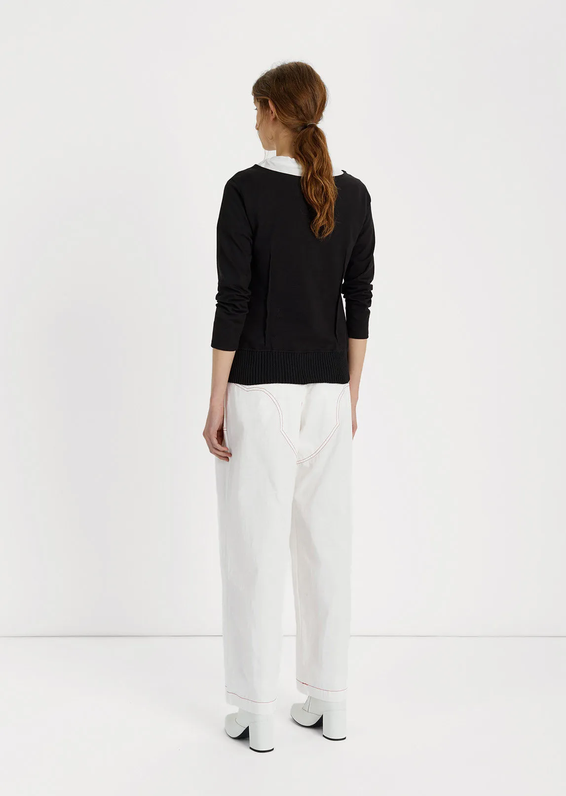 Boatneck Cotton Sweater