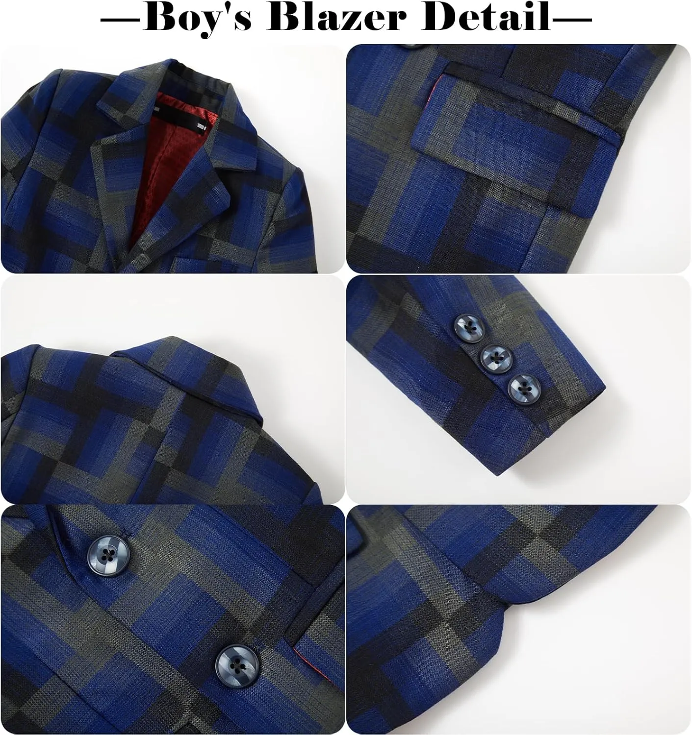 Boy Suits Formal Tuxedo Wedding Prom Suit for Teens Boys Jacquard Suits 3 Piece Blazer Jacket Pants Set with Bow Tie 2t-20