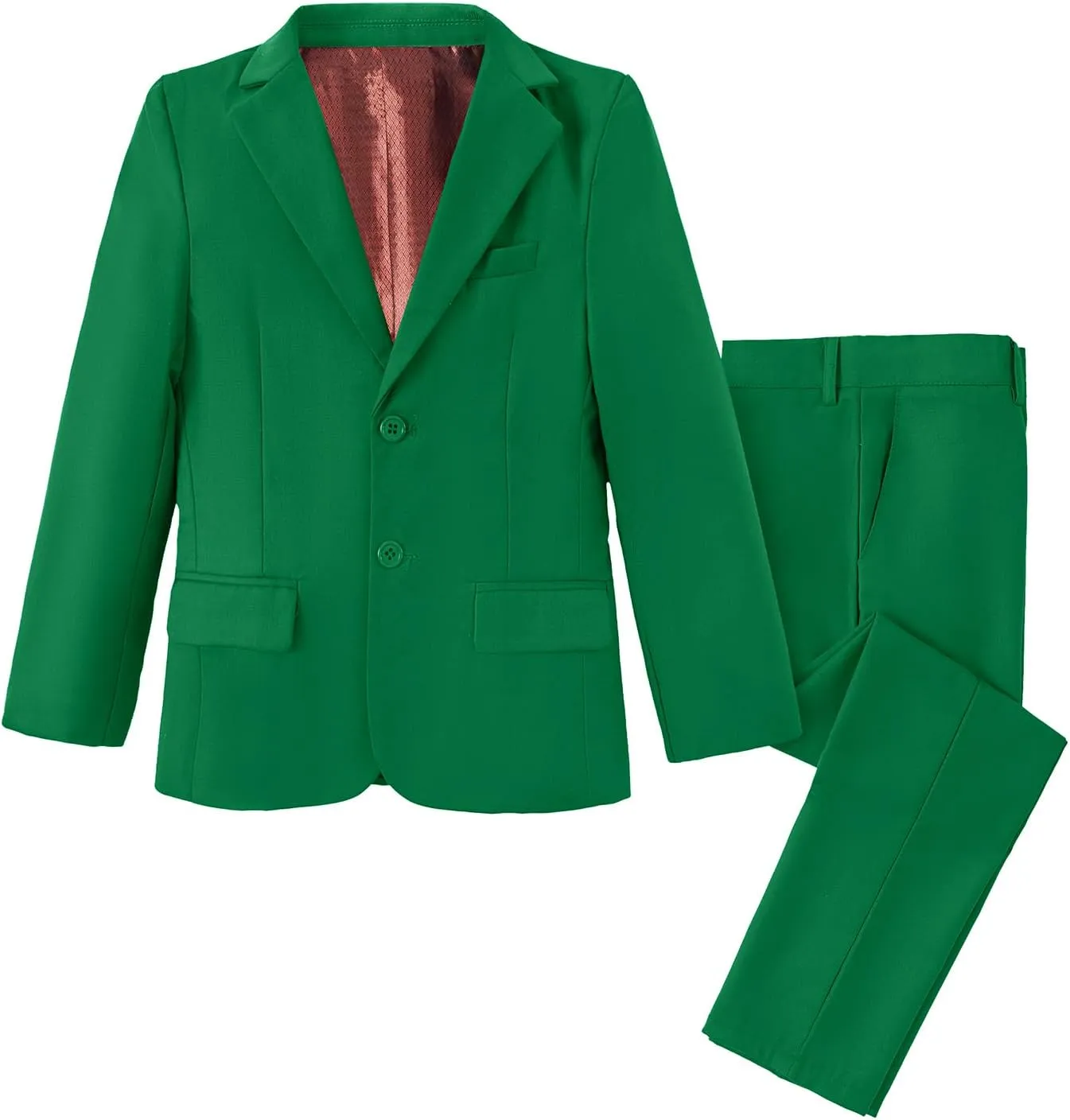 Boys' Suits 2-Piece Formal Slim Fit Suit Set for Boys Wedding Ring Bearer Outfit with Blazer and Pants