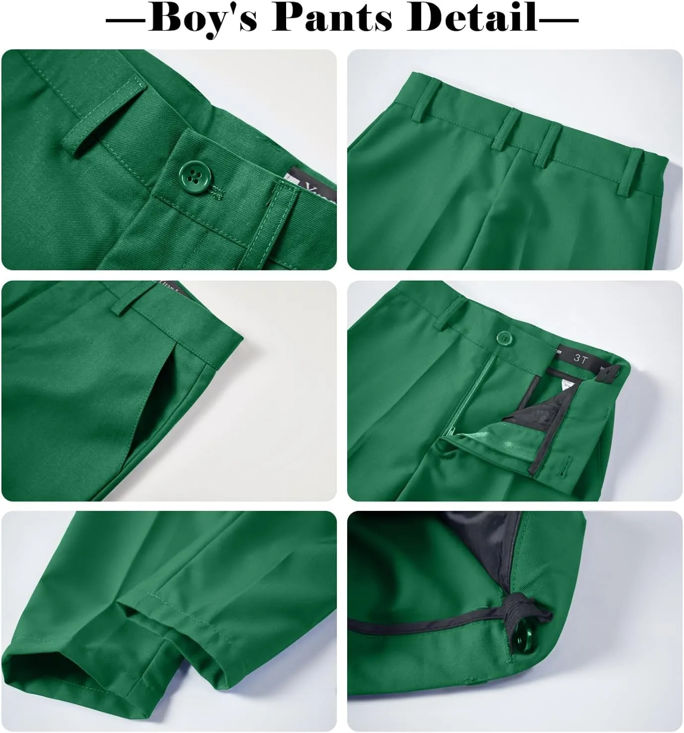 Boys' Suits 2-Piece Formal Slim Fit Suit Set for Boys Wedding Ring Bearer Outfit with Blazer and Pants