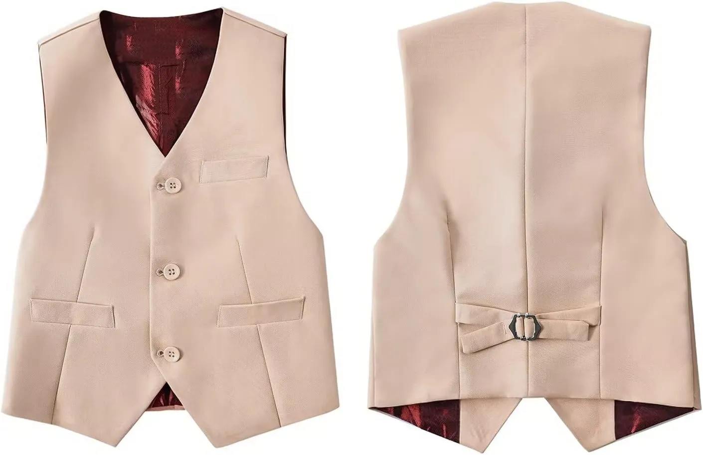 Boys Suits Kids Formal Dress Suit Vest and Pant Set for Wedding