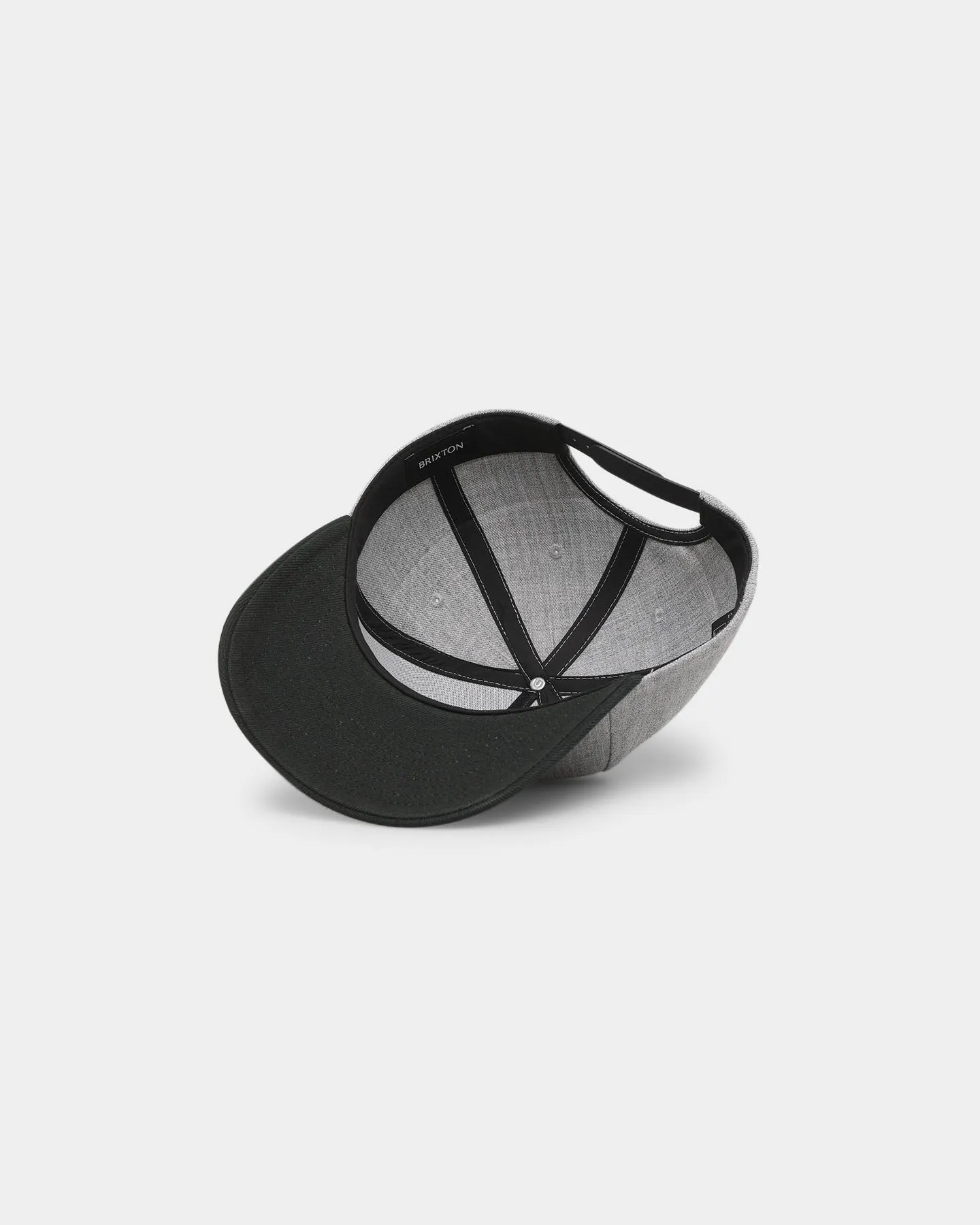 Brixton Crest C MP Snapback Heather Grey/Black