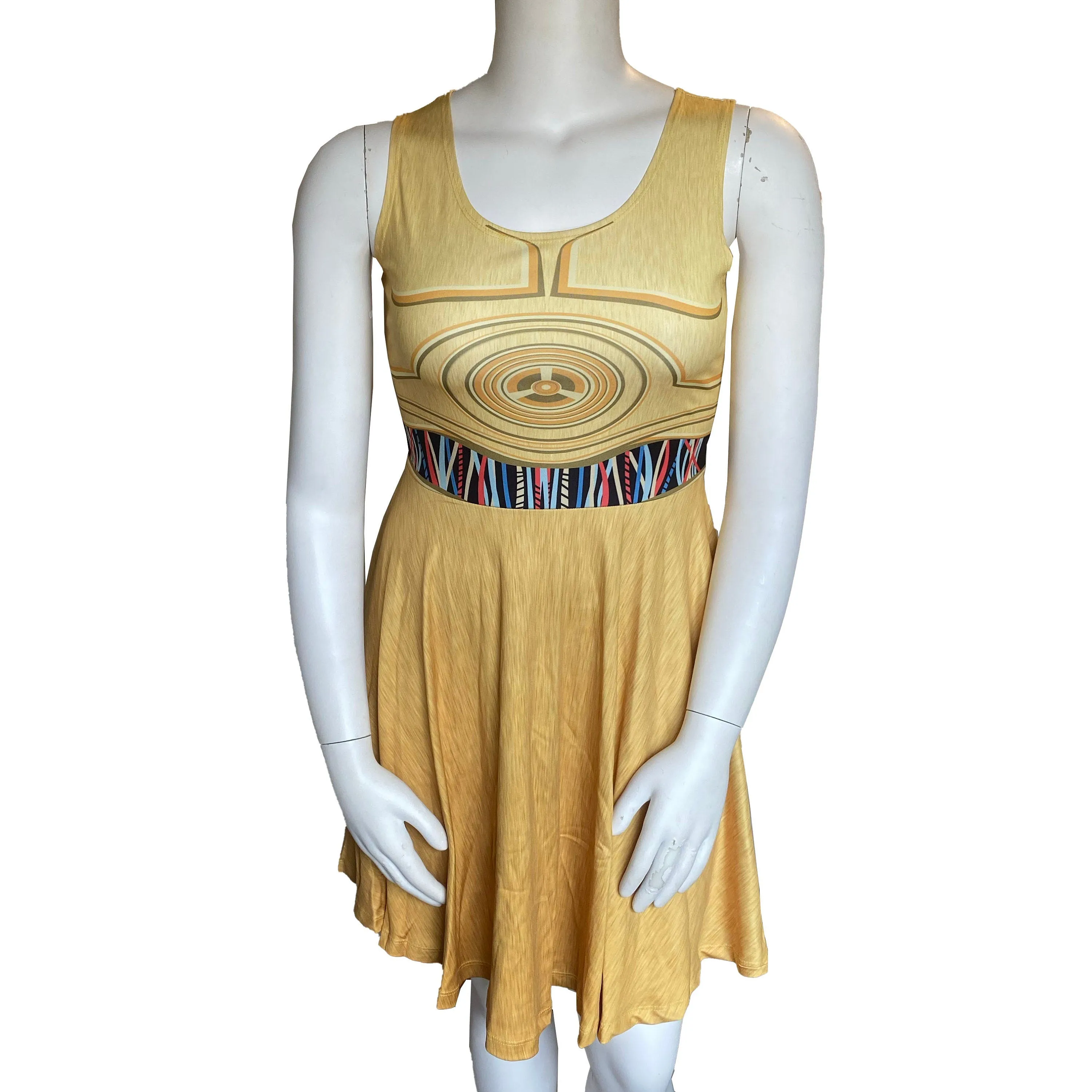 C3PO Inspired Skater Dress