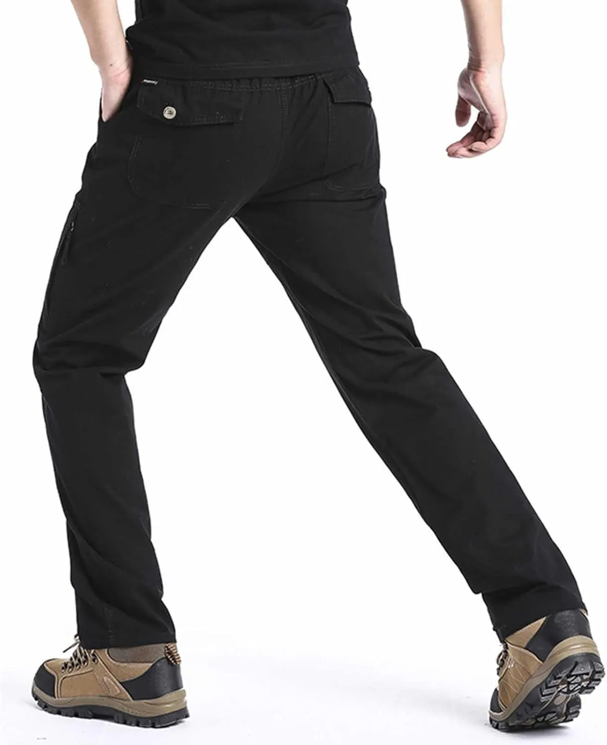 Cargo Pants for Men,Solid Long Pants Sweatpants Outdoor Multiple Pockets Pants Straight Type Fitness Trousers