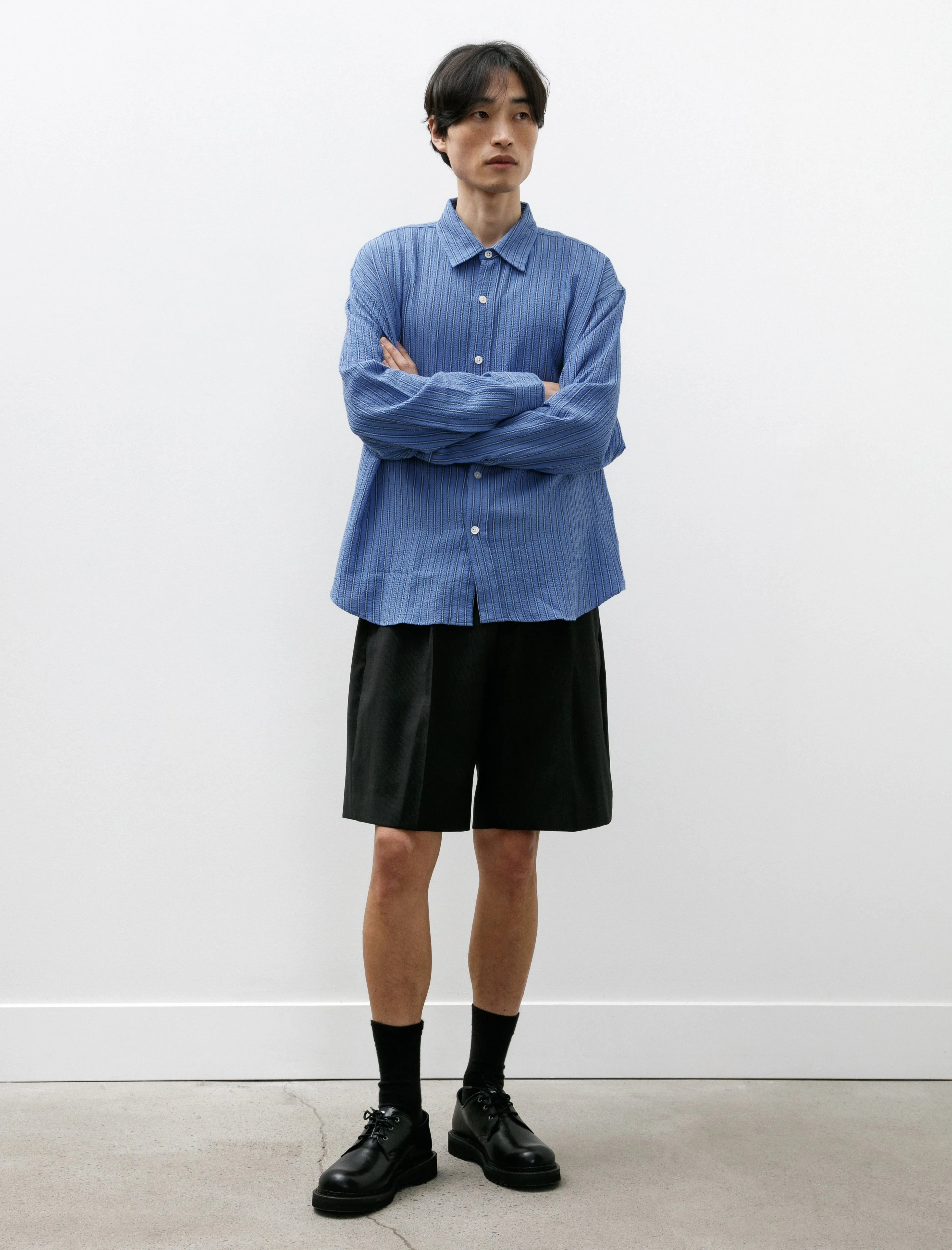 Classic Shorts Fine Black Stripe