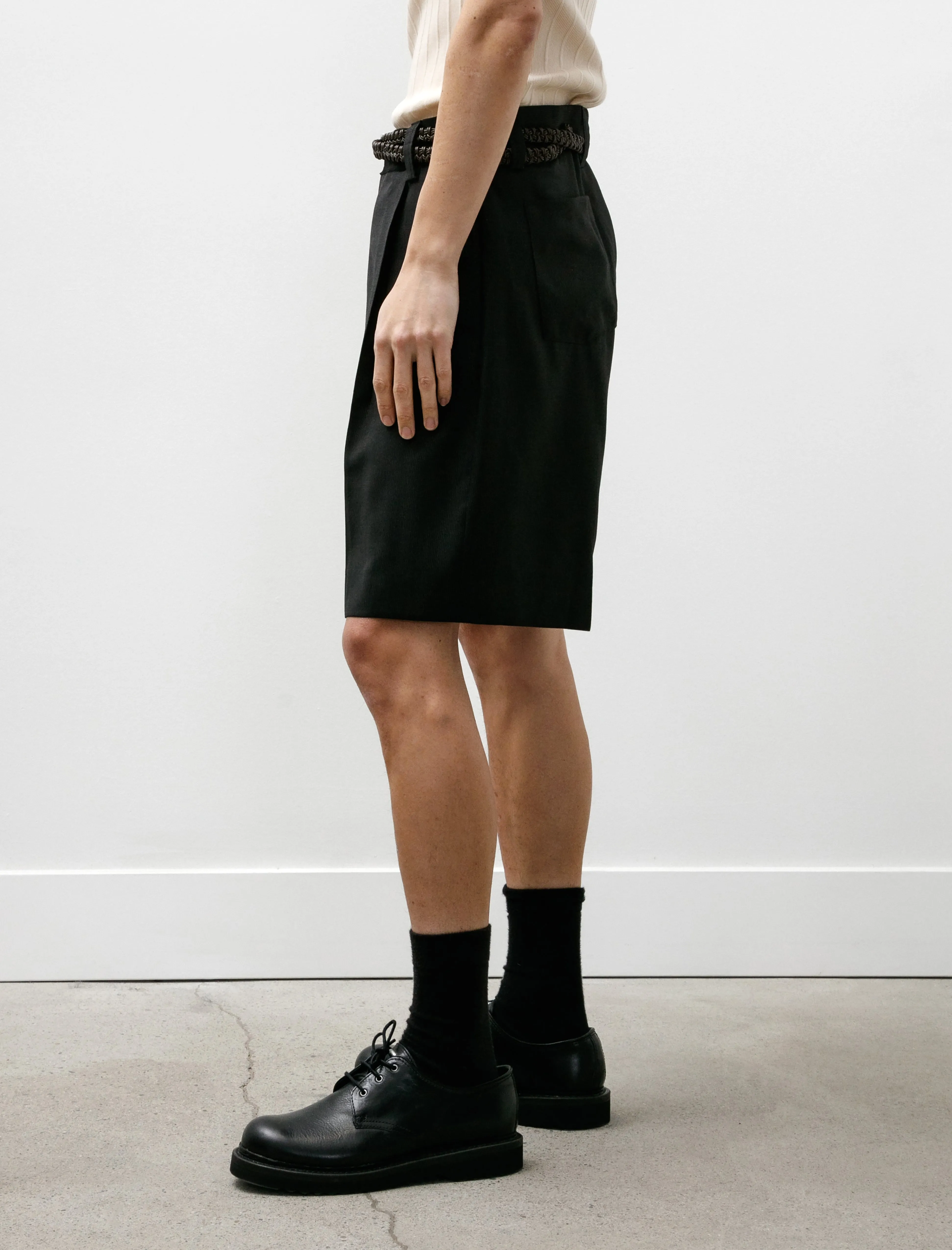 Classic Shorts Fine Black Stripe