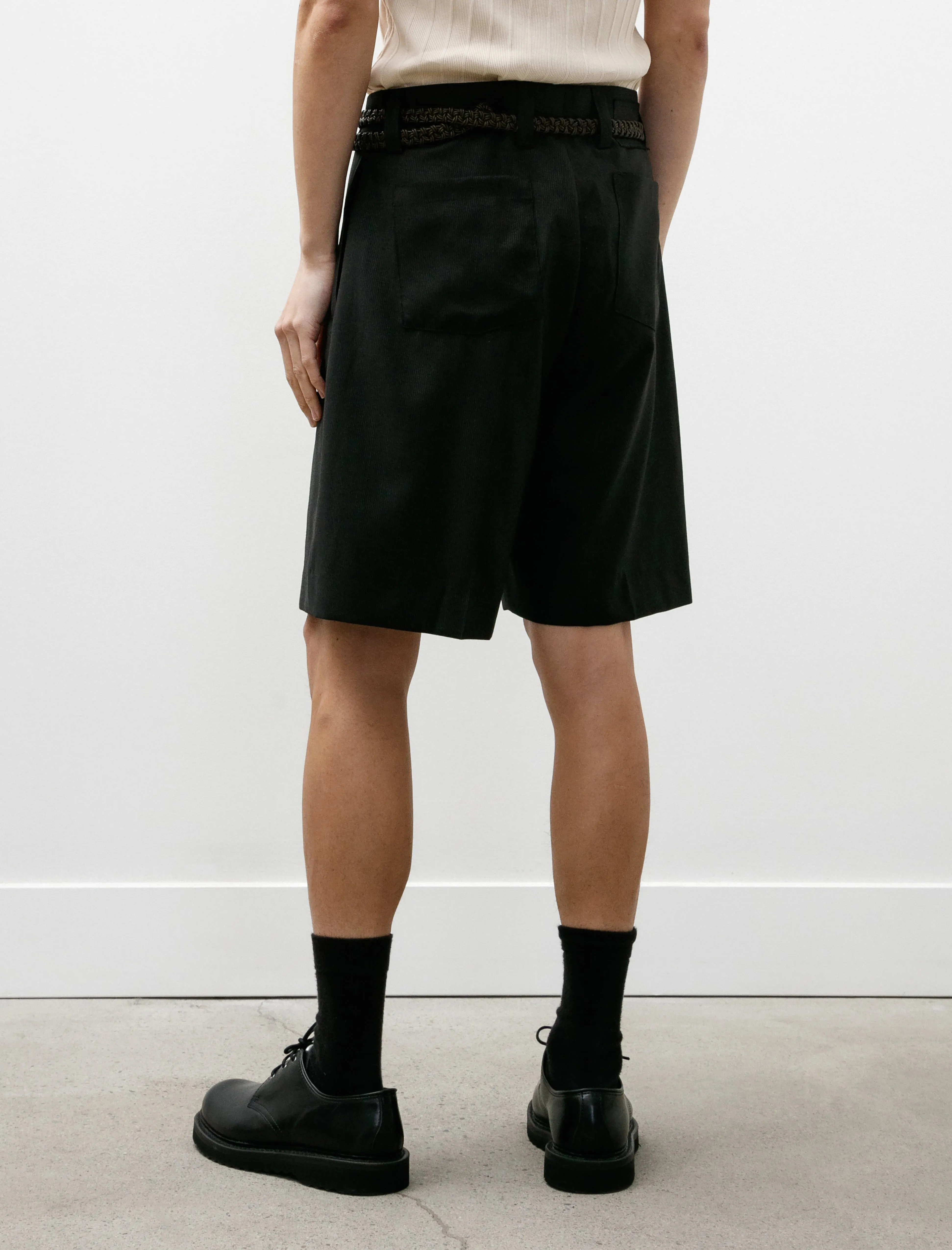 Classic Shorts Fine Black Stripe