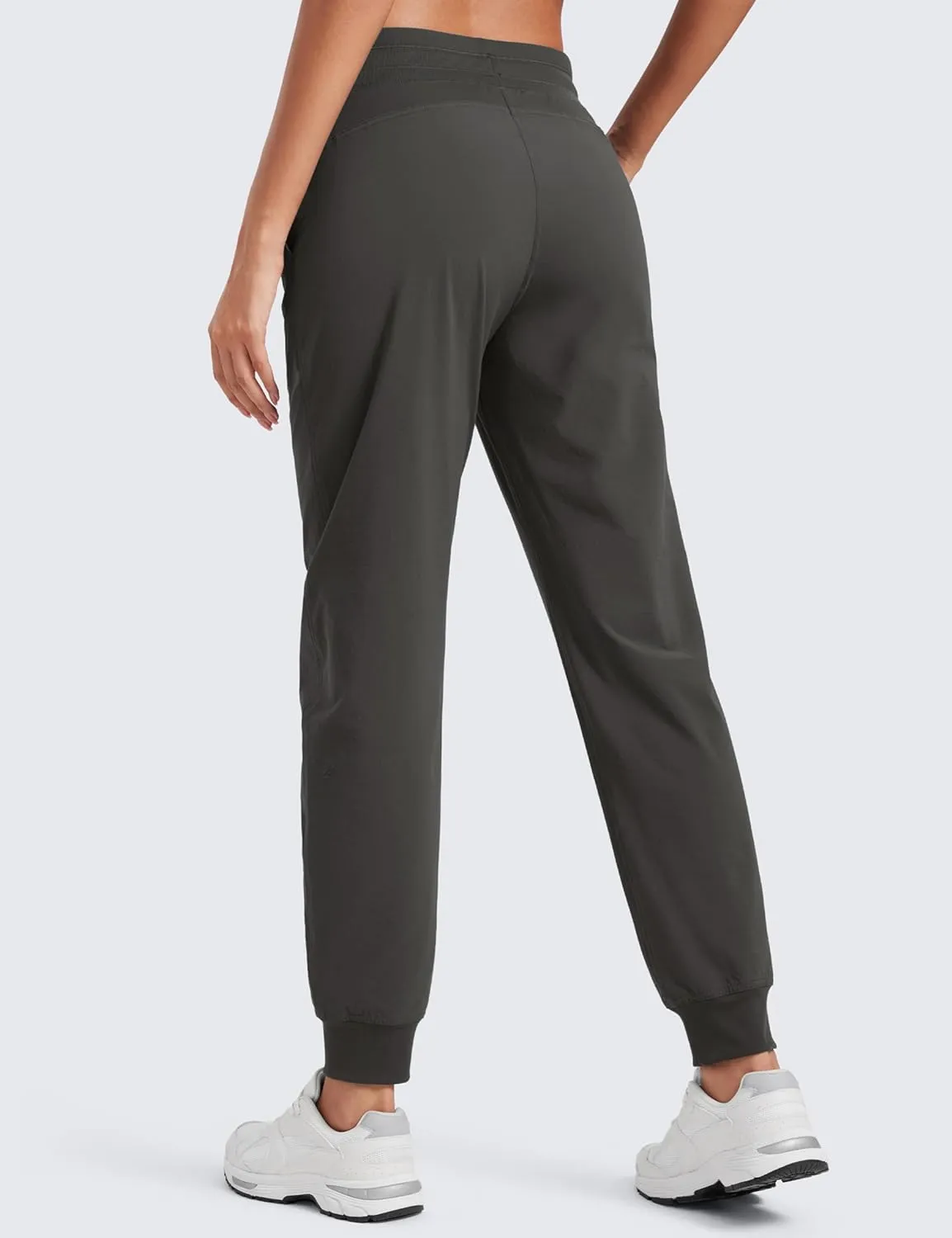 CRZ YOGA Casual Workout Jogger for Women 28.5" - Tapered Lightweight Stretch Athletic Outdoor Pants with Pockets