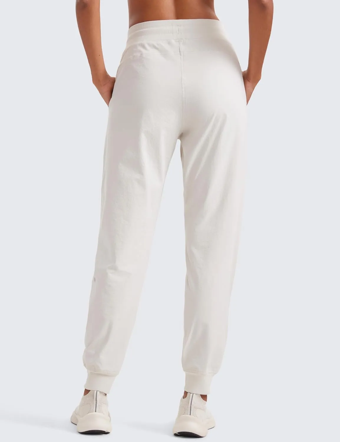CRZ YOGA Casual Workout Jogger for Women 28.5" - Tapered Lightweight Stretch Athletic Outdoor Pants with Pockets