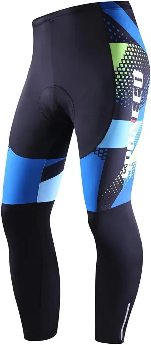 Cycling Pants for Men Road Bike Compression Tights Winter Biking Bottoms with Padding UV Proof