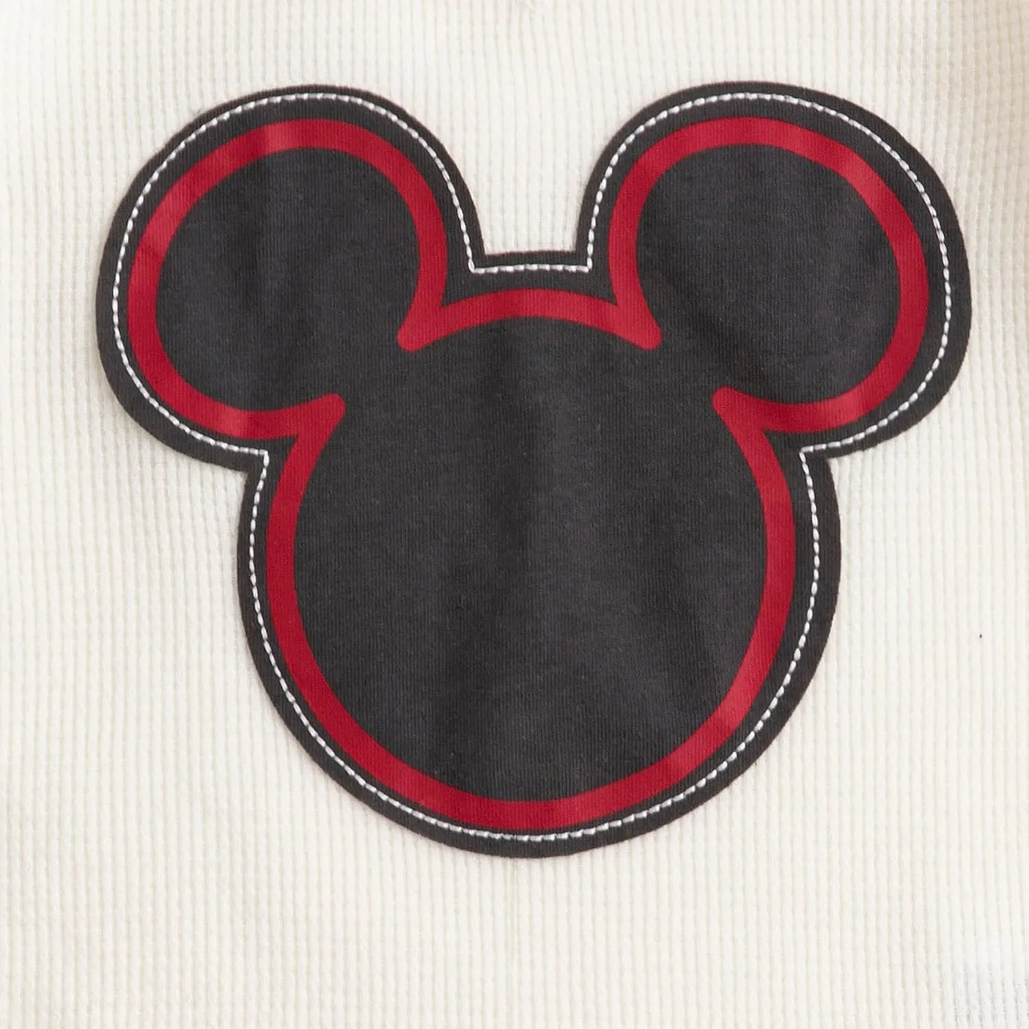 Disney Mickey Mouse Boys Sherpa Lined Hooded Vest, Fleece Pants, and Waffle Knit Crewneck Top 3 Piece Set for Toddlers