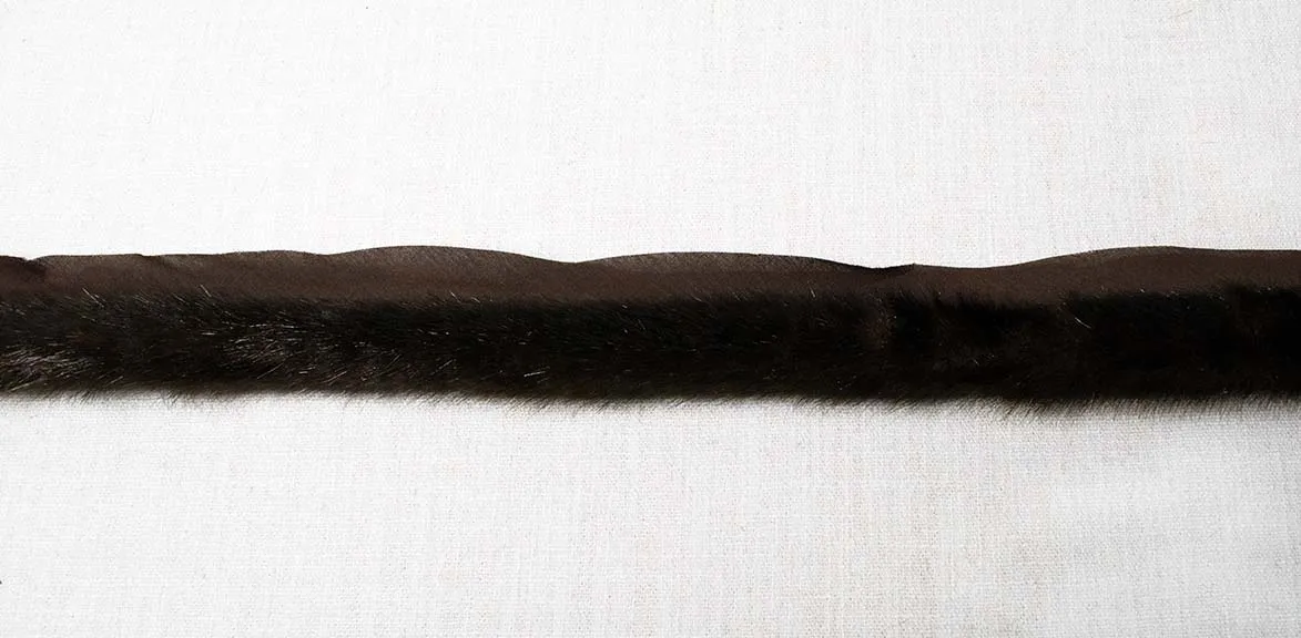 Faux Fur Piping in Rich Brown