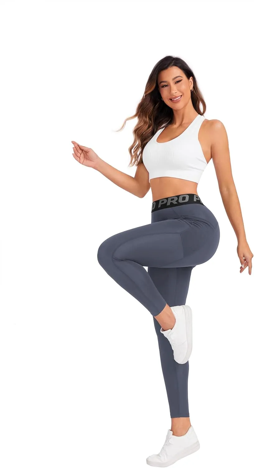 High Waisted Leggings for Women,Gym Sport Fitness Joggers Pants Tummy Control for Workout, Yoga, Running