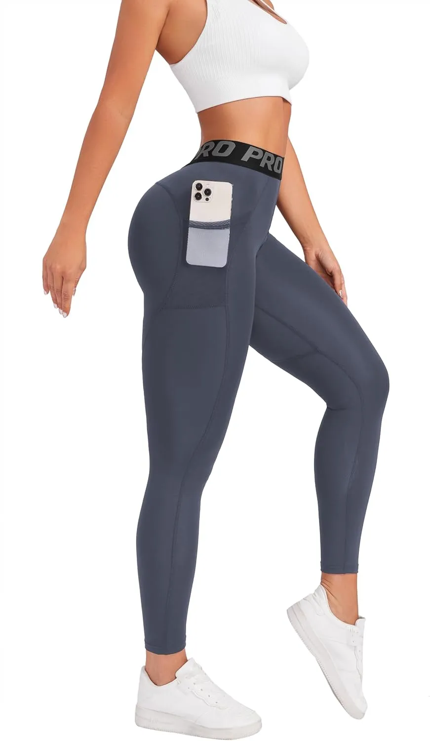 High Waisted Leggings for Women,Gym Sport Fitness Joggers Pants Tummy Control for Workout, Yoga, Running