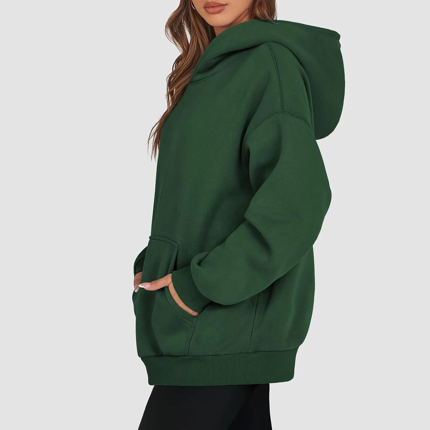 Hoodies for Women Fleece Sweatshirt with Pocket Casual Long Sleeve Oversized Sweatshirts Loose Hooded Sweatshirt