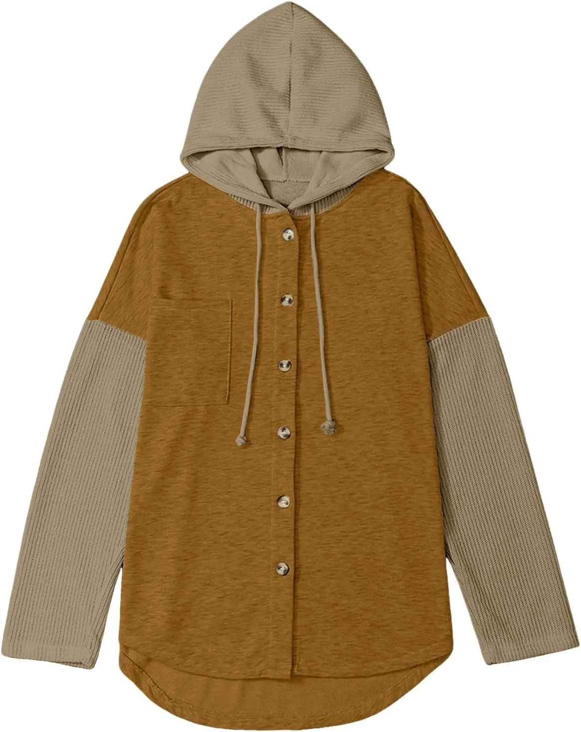 Hoodies for Women Oversized Sweatshirts Womens Loose Fit Casual Long Sleeve Button Hooded Sweatshirt Hoodie with Pockets