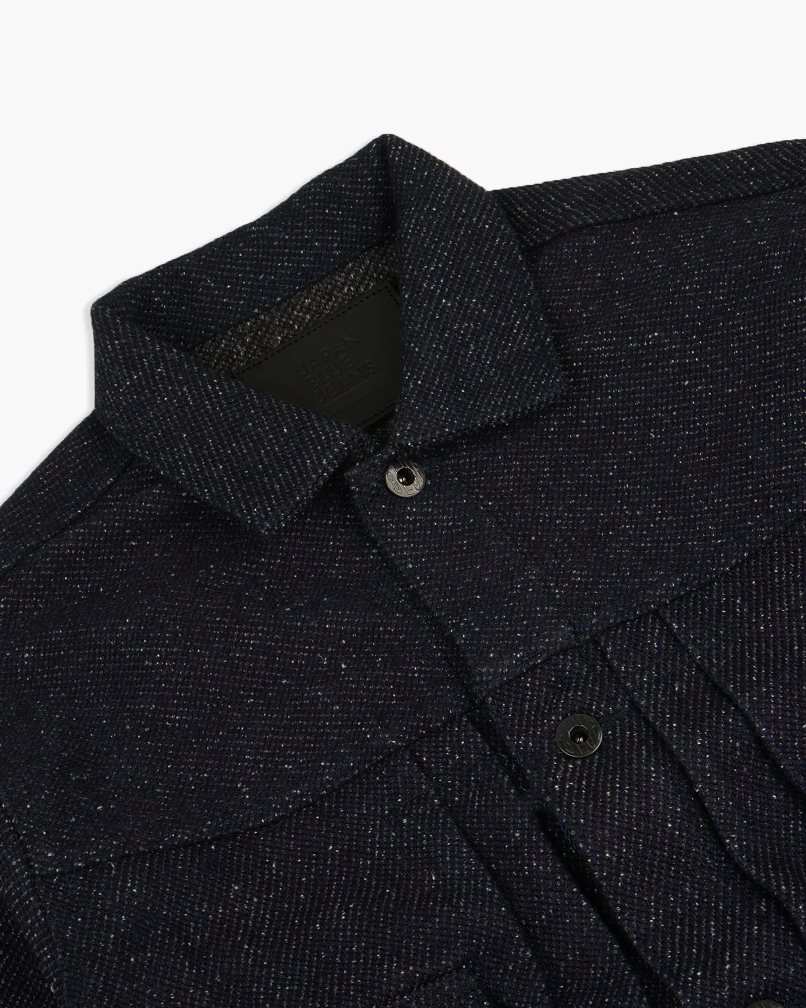 Japan Blue JBGJ1013 Type II Tweed Denim Jacket - Dark Indigo