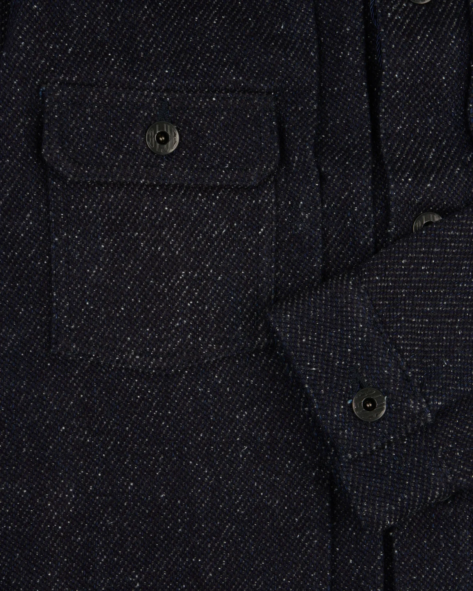 Japan Blue JBGJ1013 Type II Tweed Denim Jacket - Dark Indigo