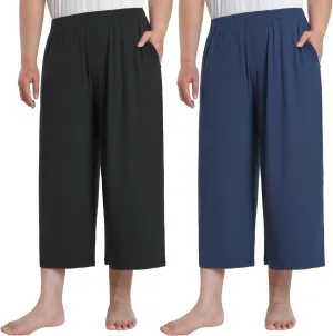 Latuza Women's Plus Size Capri Lounge Pants Wide Leg Lounge Capris