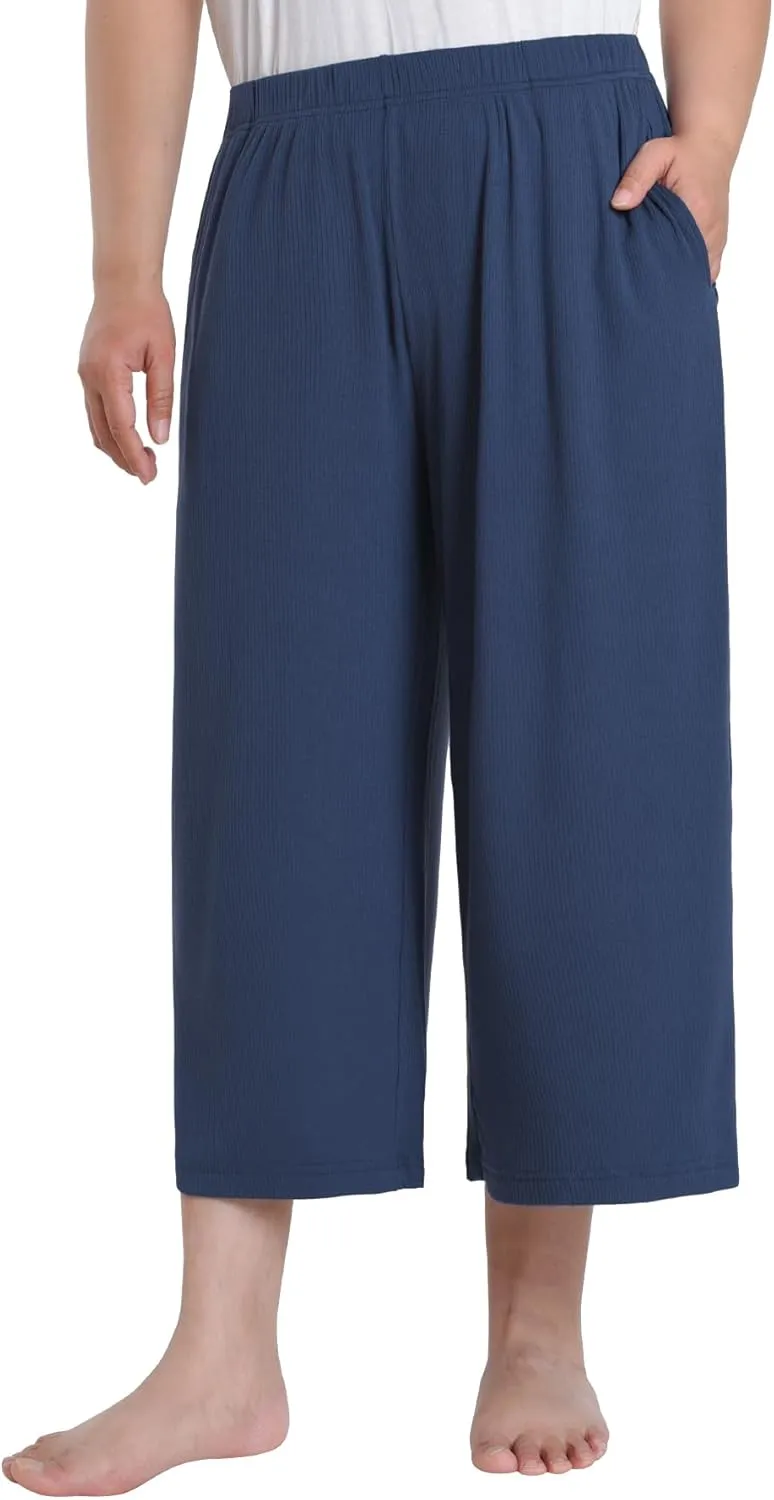 Latuza Women's Plus Size Capri Lounge Pants Wide Leg Lounge Capris
