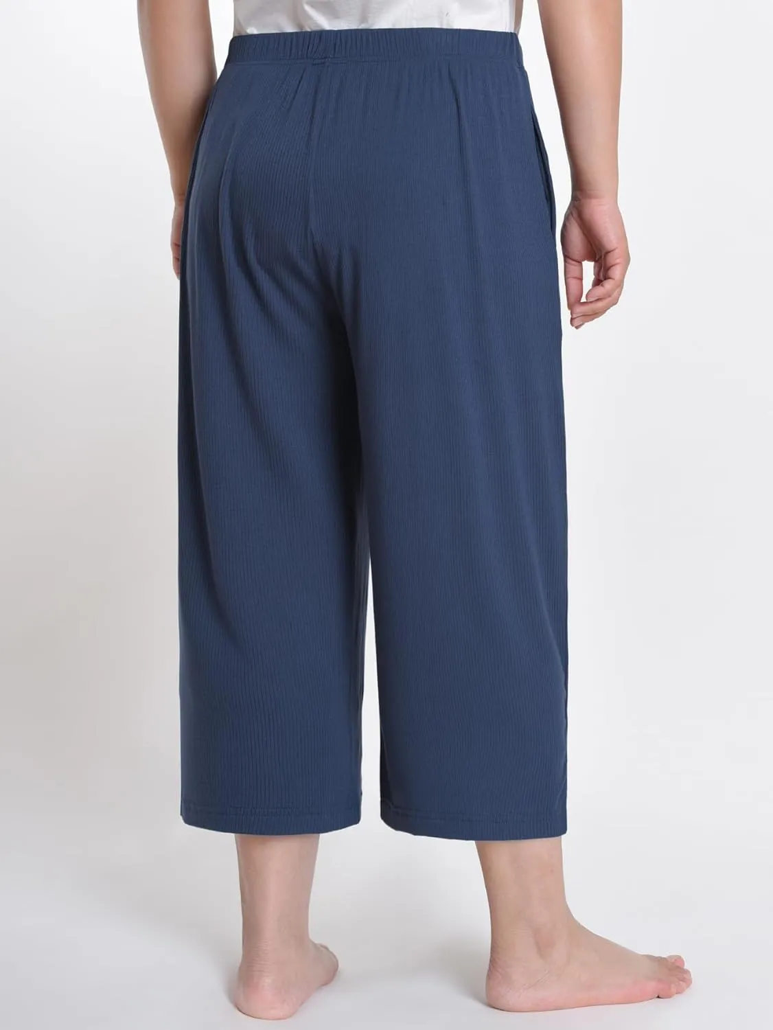 Latuza Women's Plus Size Capri Lounge Pants Wide Leg Lounge Capris