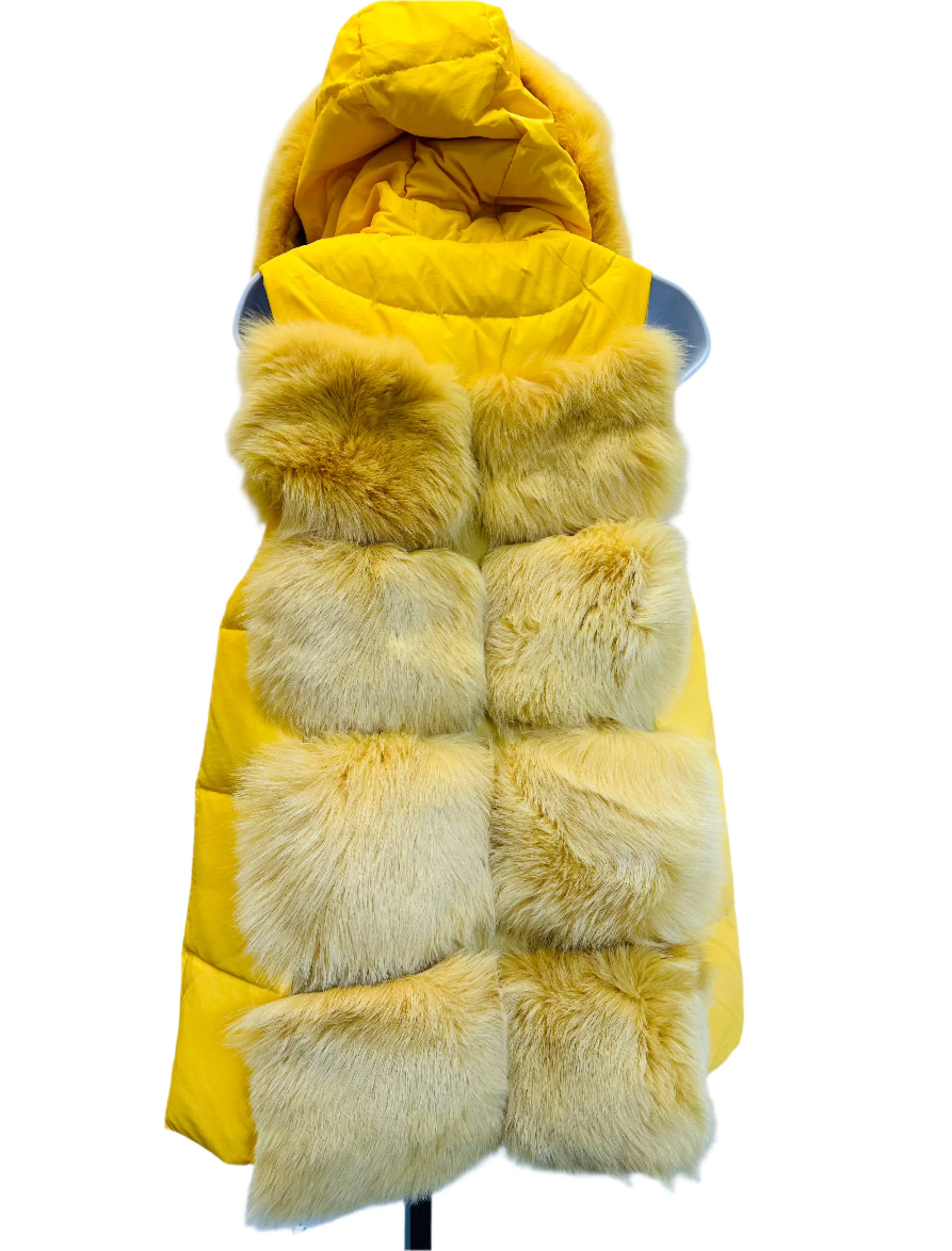 LIMONE HOODED FOX VEST