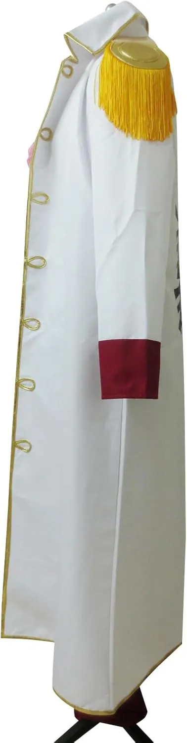 Marine Commander Red Uniform Coat Anime Style Cosplay Outfit Inspired by Fire Volcano Admiral Look