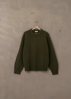 McTavish Reverse Seam Knit Jumper Green
