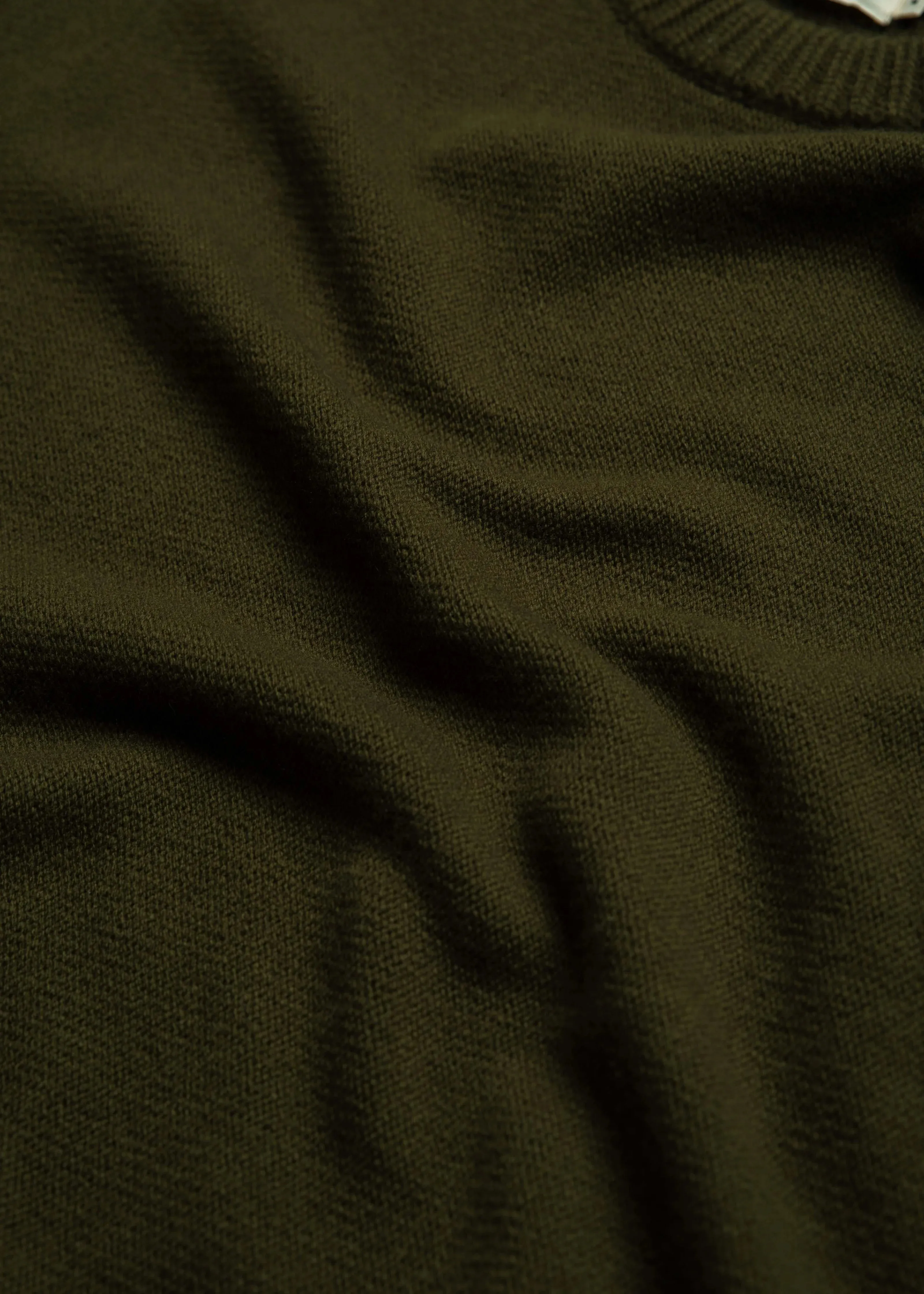 McTavish Reverse Seam Knit Jumper Green