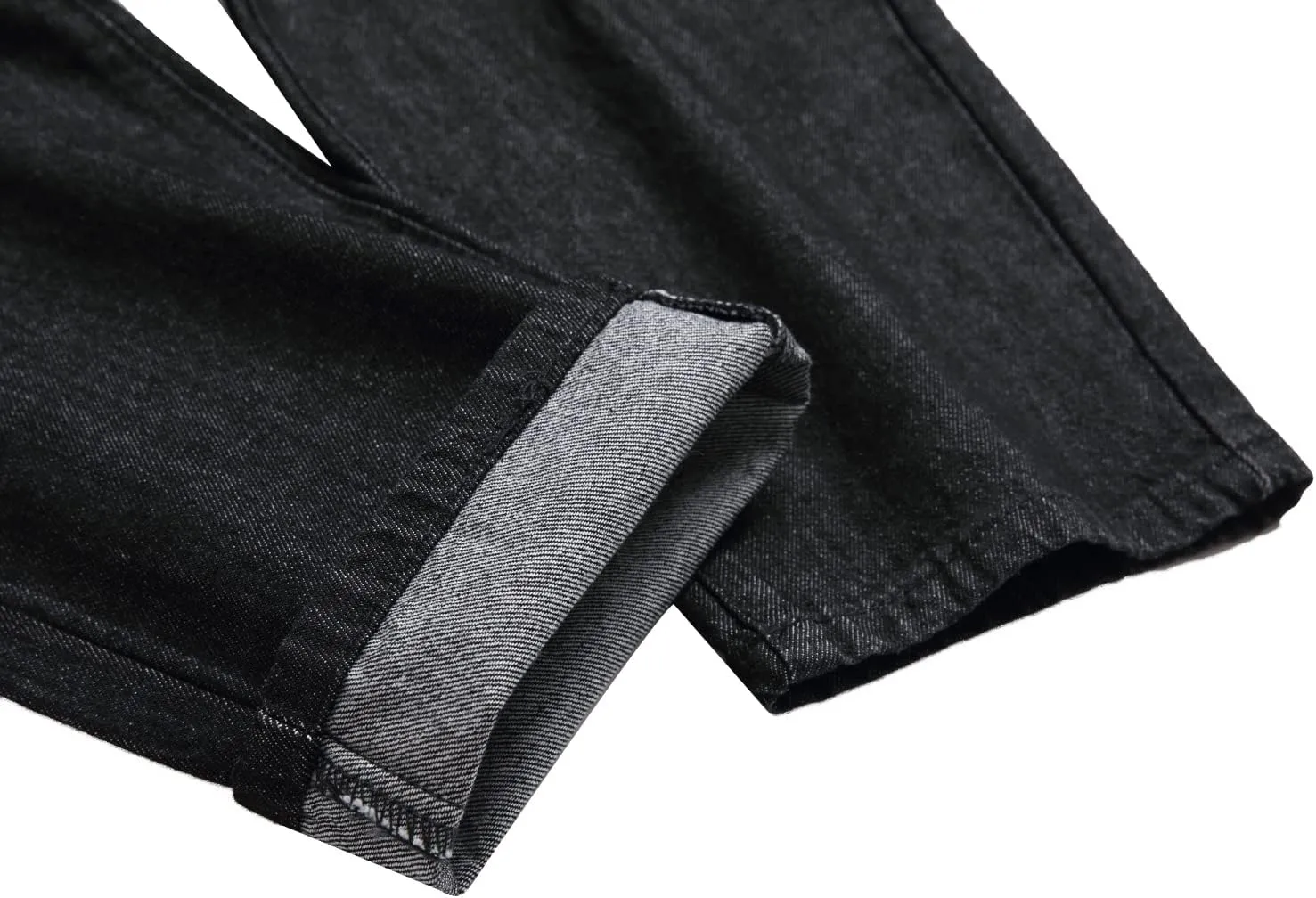Men Ripped Jeans, Slim Fit Straight Leg, Denim Pants with Holes