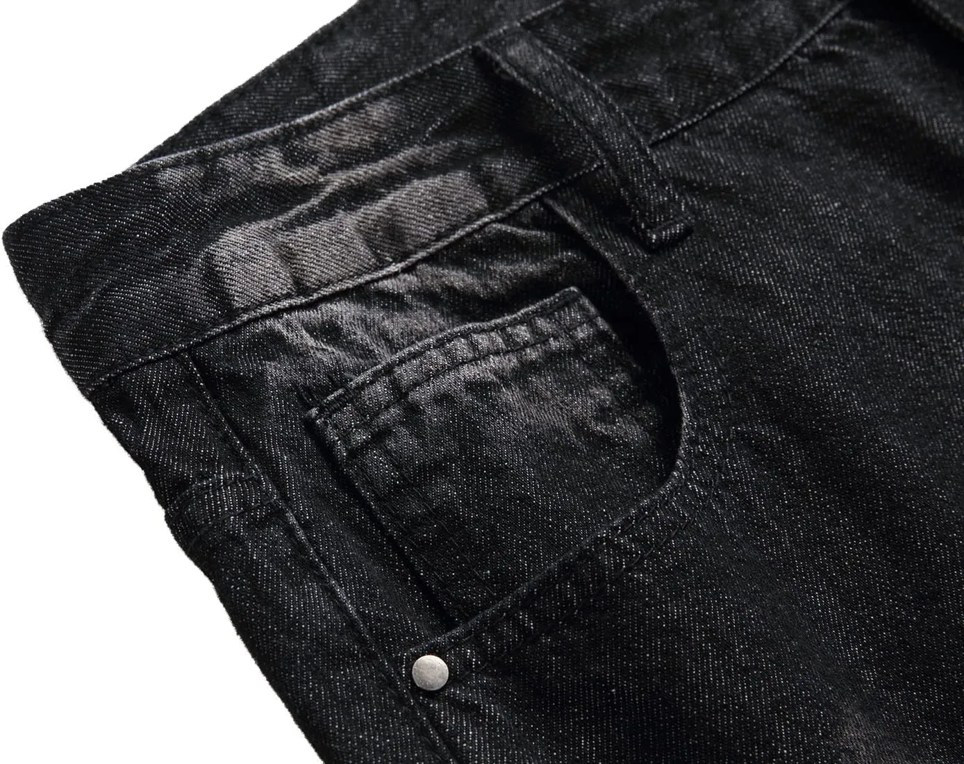 Men Ripped Jeans, Slim Fit Straight Leg, Denim Pants with Holes