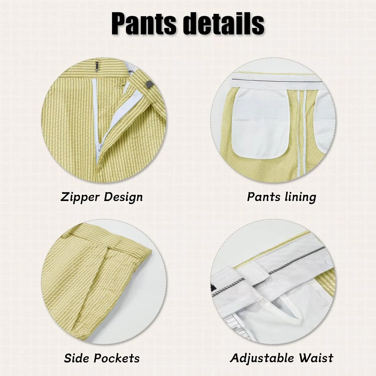 Mens Suit Summer Seersucker 2 Piece Double Breasted Buckle Striped Tuxedos for Men Wedding Suits Cotton Beach Party