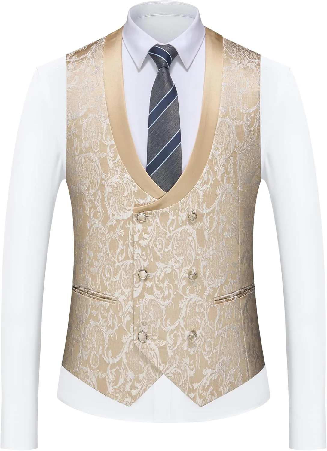 Mens Tuxedo Suit Set 3 Piece Slim Fit Wedding Prom Suit Blazer Jacket Vest Pants